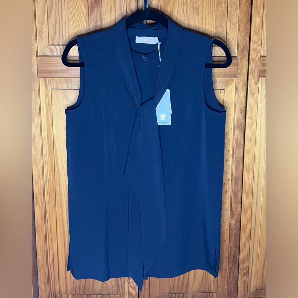 Tory Burch Sleeveless Bow Blouse - NWT